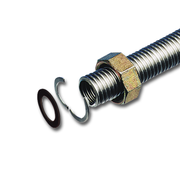 Kit de Ligação para Tubo Inox Ondulado DN16 (Porca + Vedante + Anilha)