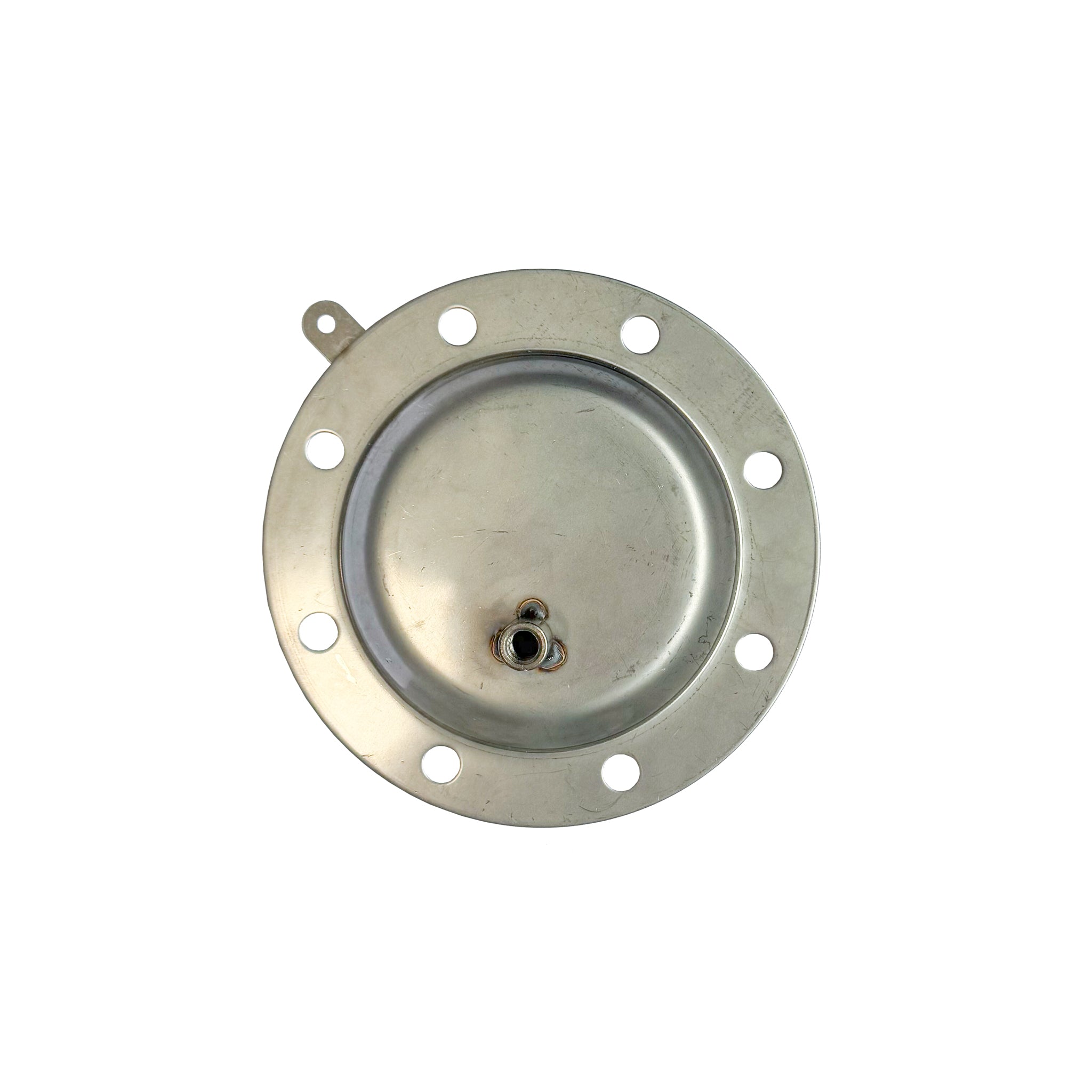 STS stainless steel flange, 140mm diameter, 8 M8 holes