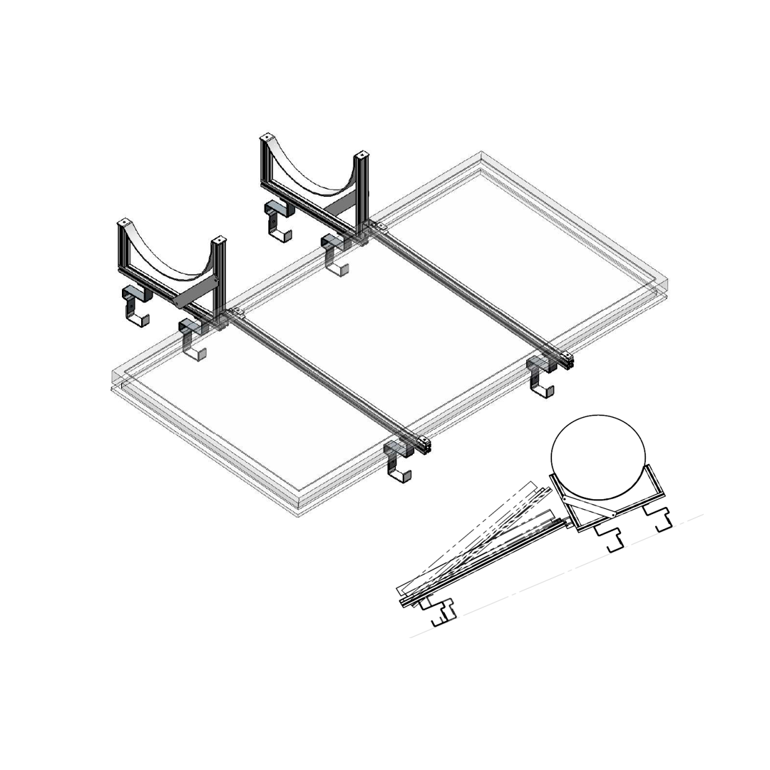 Structure A13-200+300 South horizontal roof VH2.5
