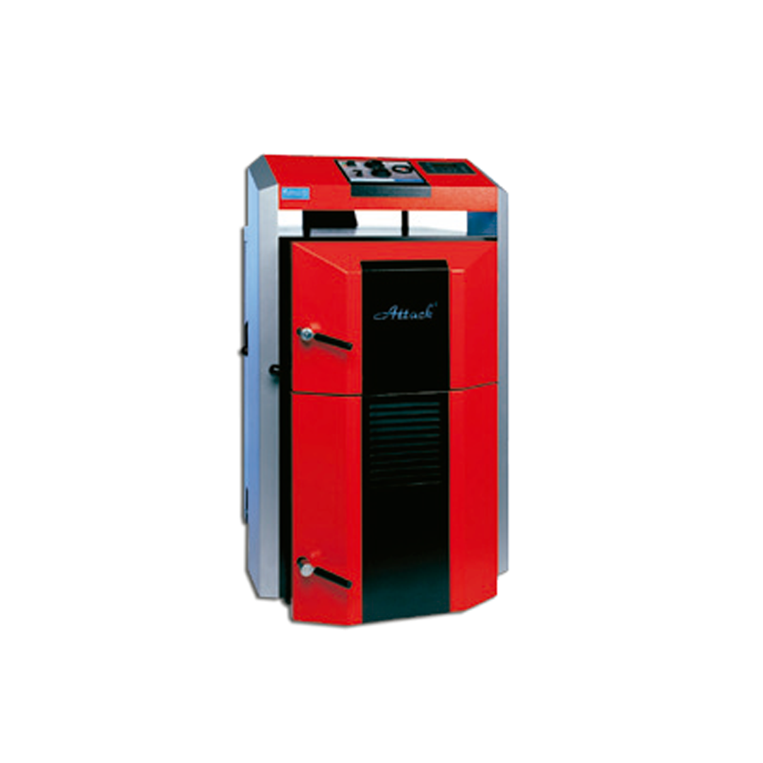 Wood-fired boiler, gasification combustion, 25 kW