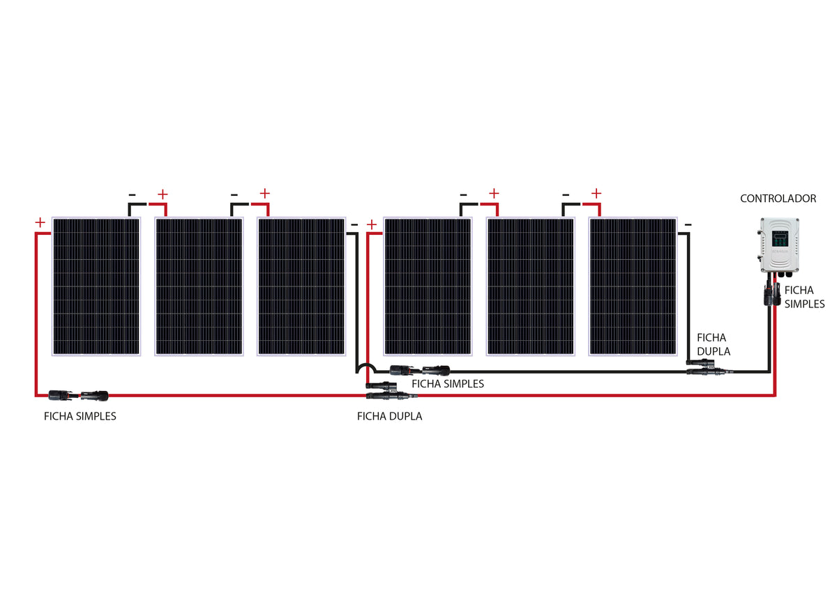 Esquema de ligação E - Bombagem Solar DC ENREPO