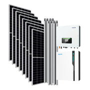 Sistema Autoconsumo Híbrido Monofásico 3 kW - Cobertura Inclinada