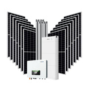 Sistema Autoconsumo Híbrido Trifásico 5,5 kW - Cobertura Inclinada