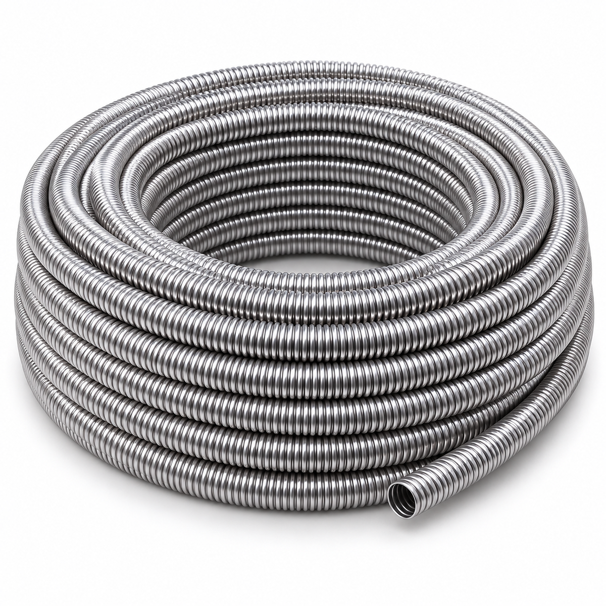 Tubo inox ondulado DN16, rolo 100m