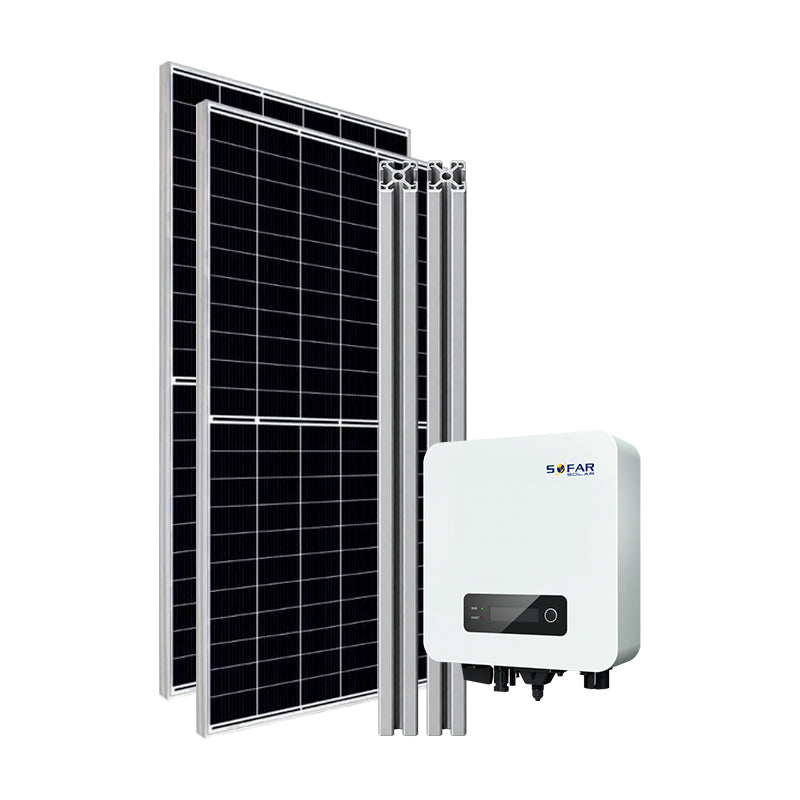 Sistema Autoconsumo Monofásico 1,1 kW - Cobertura Inclinada