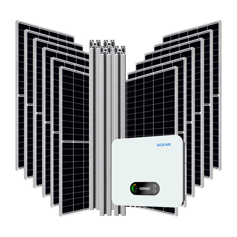 Sistema Autoconsumo Trifásico 5,5 kW - Cobertura Plana
