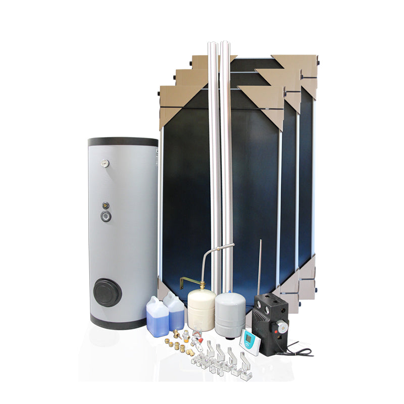 Sistema Circulação Forçada 500Lt Placa