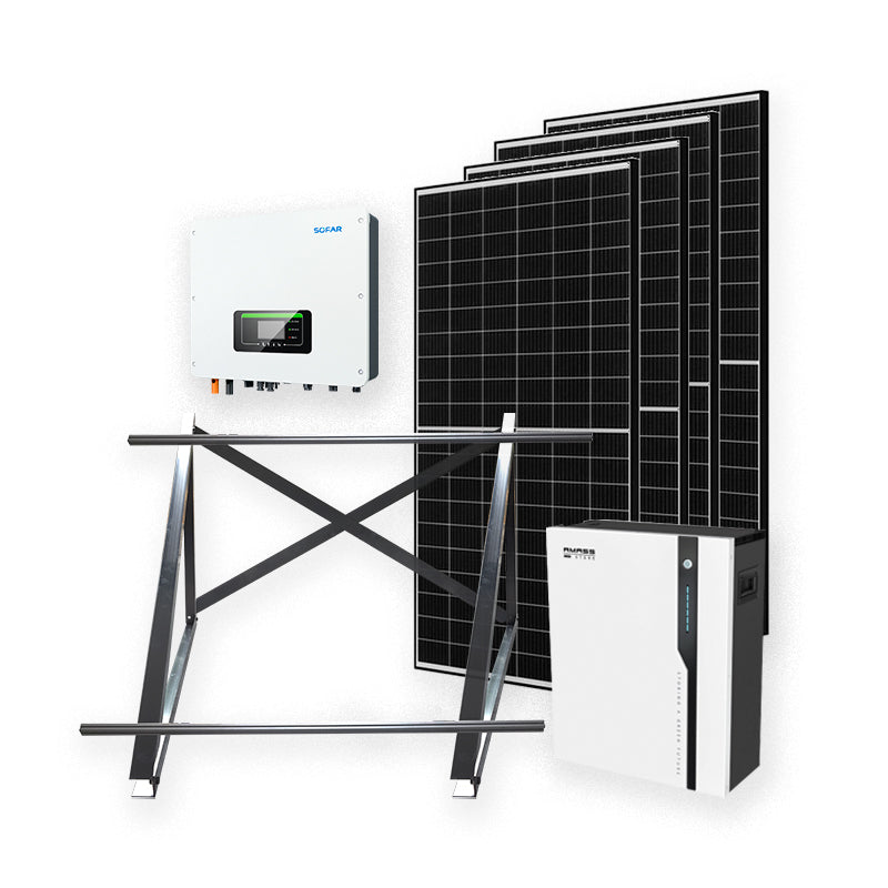 Sistema Autoconsumo Hibrído Monofásico Placa 3.6kW